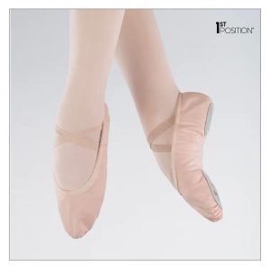 1st Position Pink Canvas Split Sole Ballet Shoes